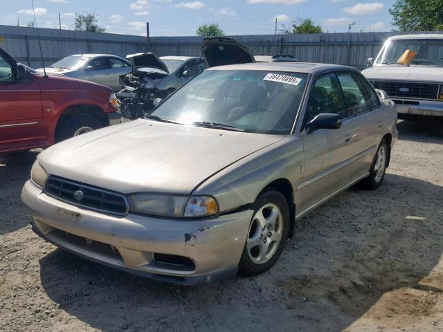 4S3BD4359X7252021 - 1999 SUBARU LEGACY L GOLD photo 2