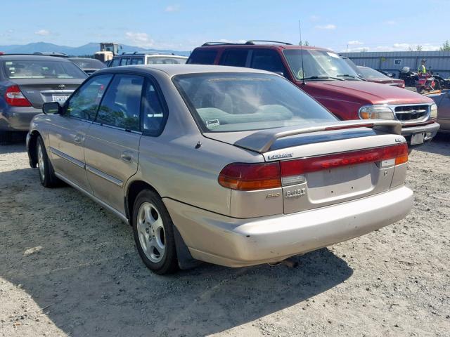 4S3BD4359X7252021 - 1999 SUBARU LEGACY L GOLD photo 3