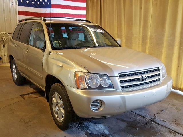 JTEHF21A430110652 - 2003 TOYOTA HIGHLANDER TAN photo 1