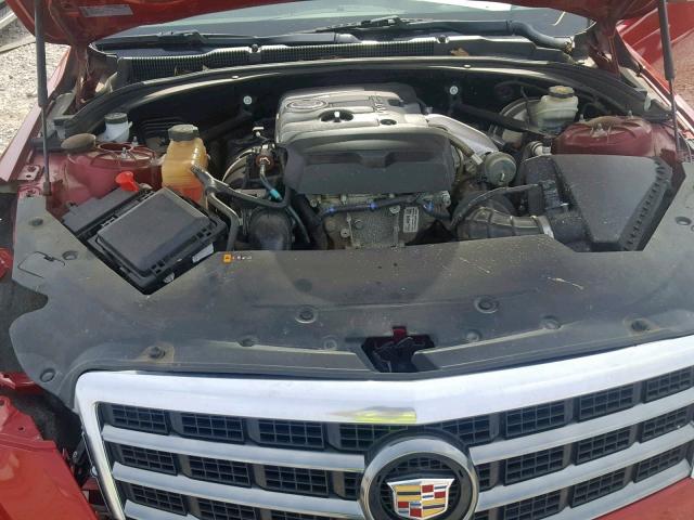 1G6AL5SX7D0148738 - 2013 CADILLAC ATS PREMIU RED photo 7