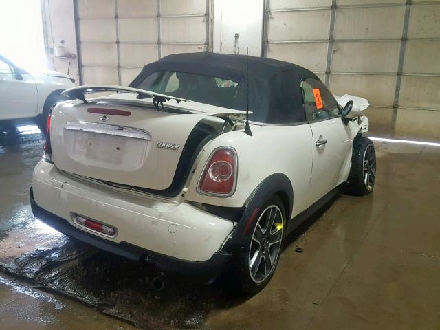 WMWSY1C53ET625753 - 2014 MINI COOPER ROA WHITE photo 4