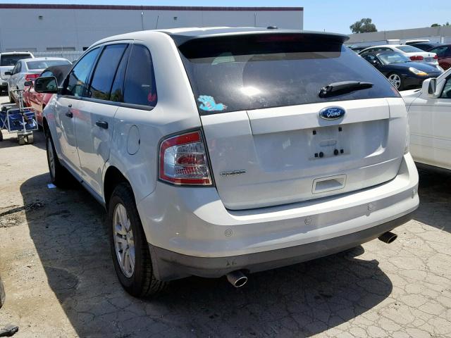 2FMDK3GC0ABA17177 - 2010 FORD EDGE SE WHITE photo 3