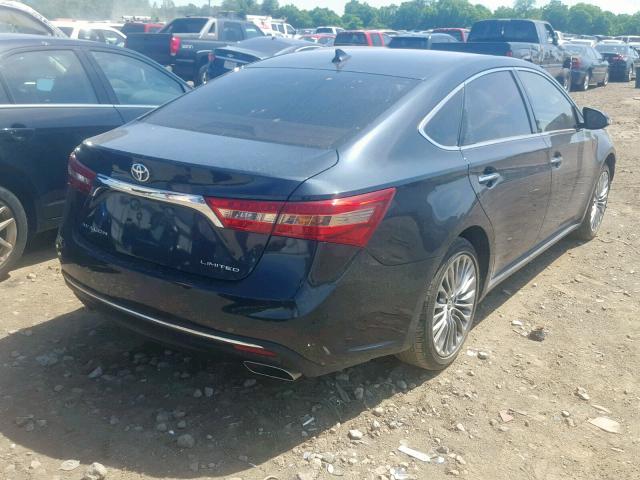 4T1BK1EB3GU235719 - 2016 TOYOTA AVALON XLE BLACK photo 4