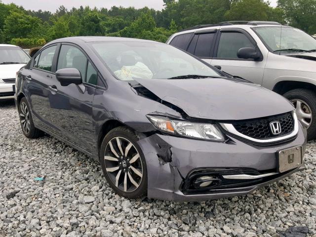 19XFB2F91EE231011 - 2014 HONDA CIVIC EXL SILVER photo 1