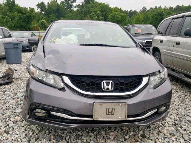 19XFB2F91EE231011 - 2014 HONDA CIVIC EXL SILVER photo 9