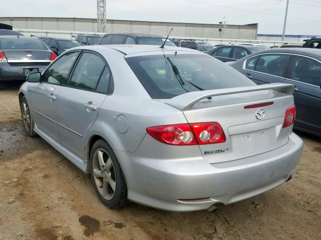 1YVFP84D045N76305 - 2004 MAZDA 6 S SILVER photo 3