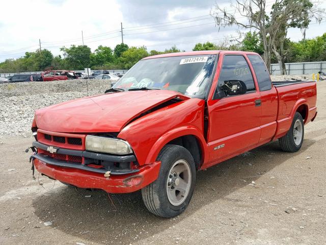 1GCCS19W028184316 - 2002 CHEVROLET S TRUCK S1 RED photo 2