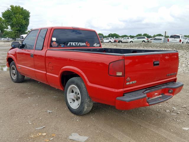 1GCCS19W028184316 - 2002 CHEVROLET S TRUCK S1 RED photo 3