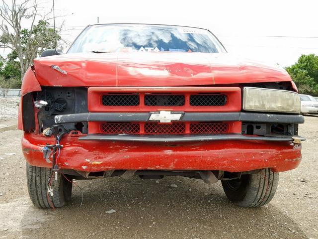 1GCCS19W028184316 - 2002 CHEVROLET S TRUCK S1 RED photo 9