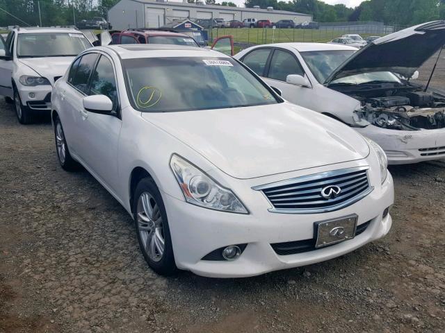 JN1DV6AR7BM653779 - 2011 INFINITI G25 WHITE photo 1