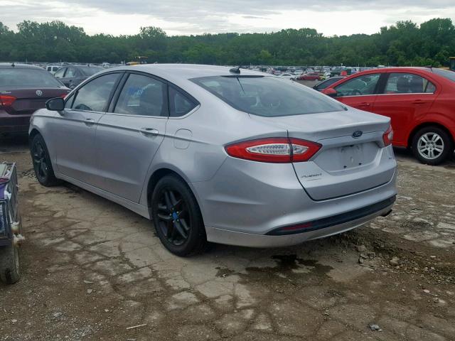 3FA6P0H79DR177472 - 2013 FORD FUSION SE SILVER photo 3