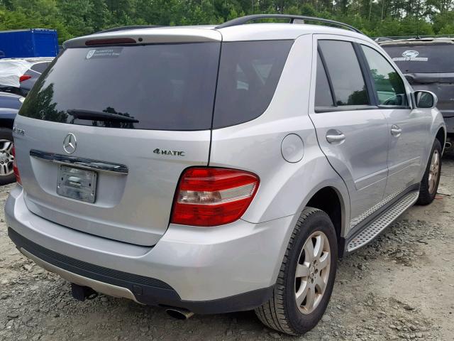 4JGBB86E07A238208 - 2007 MERCEDES-BENZ ML 350 SILVER photo 4