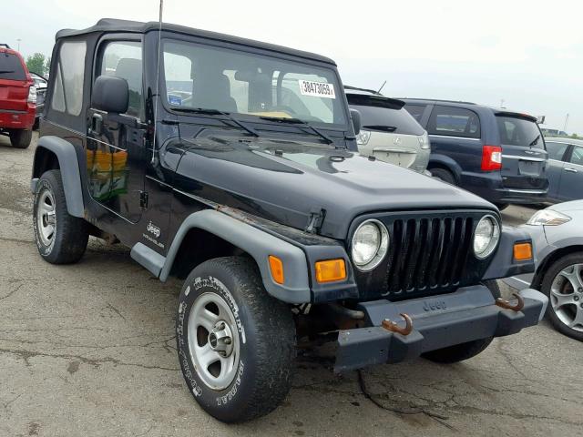 1J4FA29154P751567 - 2004 JEEP WRANGLER / BLACK photo 1