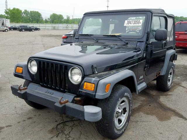 1J4FA29154P751567 - 2004 JEEP WRANGLER / BLACK photo 2