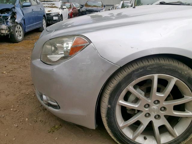 1G1ZG5E7XCF273320 - 2012 CHEVROLET MALIBU LTZ ვერცხლისფერი ფოტო 10