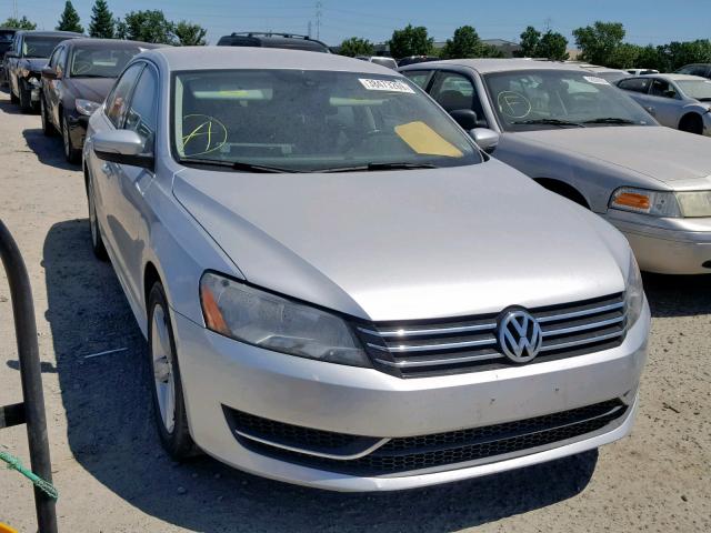 1VWBP7A38DC057747 - 2013 VOLKSWAGEN PASSAT SE SILVER photo 1