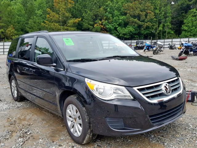 2C4RVABG5CR391620 - 2012 VOLKSWAGEN ROUTAN SE BLACK photo 1