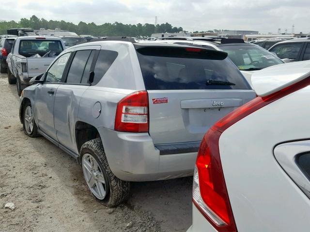 1J8FT47W17D131923 - 2007 JEEP COMPASS SILVER photo 3