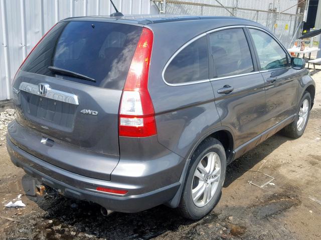 5J6RE4H76BL038443 - 2011 HONDA CR-V EXL CHARCOAL photo 4