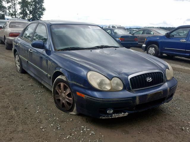 KMHWF25S73A804627 - 2003 HYUNDAI SONATA GL BLUE photo 1