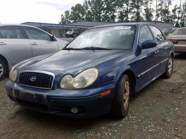 KMHWF25S73A804627 - 2003 HYUNDAI SONATA GL BLUE photo 2