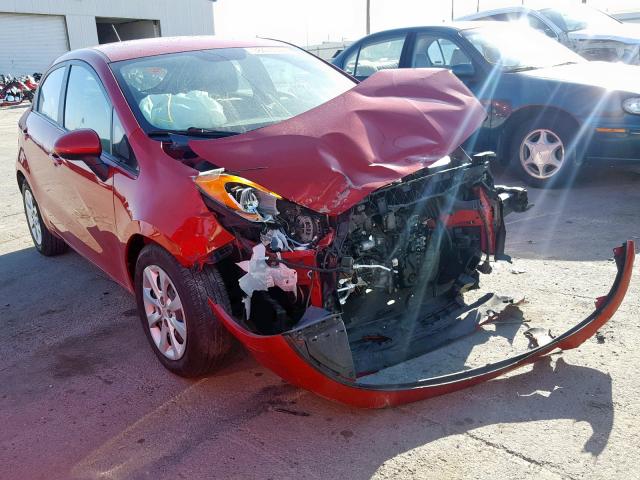 KNADM5A36D6304560 - 2013 KIA RIO LX RED photo 1