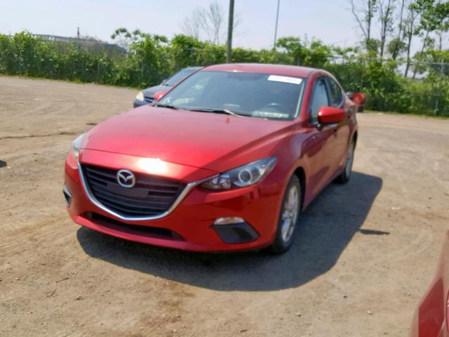 3MZBM1V72EM103723 - 2014 MAZDA 3 TOURING RED photo 2