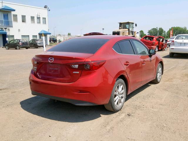 3MZBM1V72EM103723 - 2014 MAZDA 3 TOURING RED photo 4