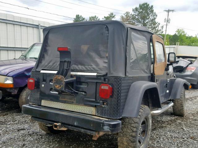 1J4FA29145P345667 - 2005 JEEP WRANGLER / BLACK photo 4