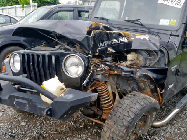 1J4FA29145P345667 - 2005 JEEP WRANGLER / BLACK photo 9