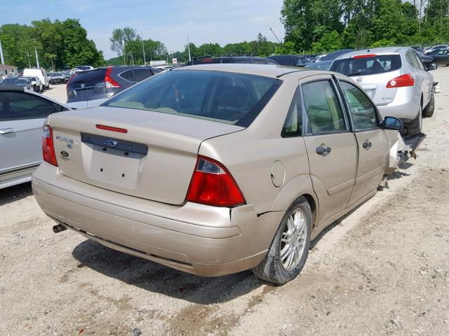 1FAFP34N17W258957 - 2007 FORD FOCUS ZX4 GOLD photo 4