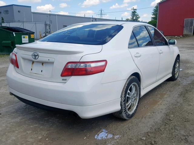 4T1BE46K39U905702 - 2009 TOYOTA CAMRY BASE WHITE photo 4