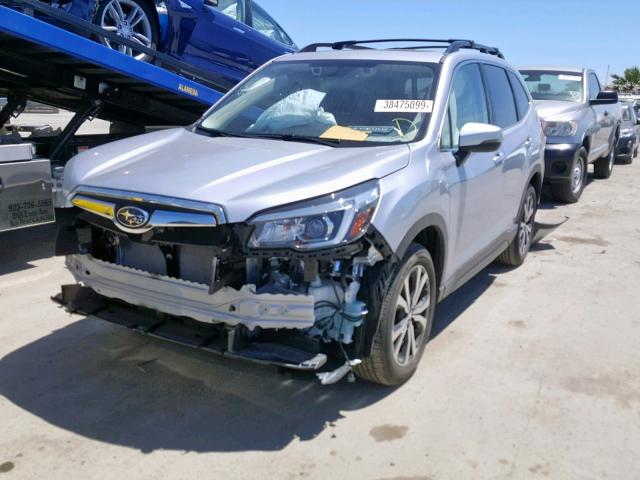 JF2SKAUC4KH481163 - 2019 SUBARU FORESTER L SILVER photo 2