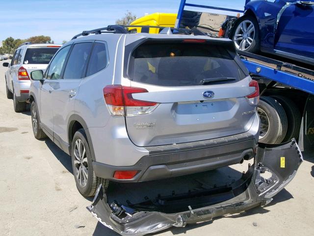 JF2SKAUC4KH481163 - 2019 SUBARU FORESTER L SILVER photo 3