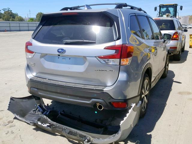 JF2SKAUC4KH481163 - 2019 SUBARU FORESTER L SILVER photo 4