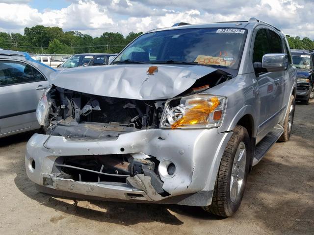 5N1BA0ND0CN600697 - 2012 NISSAN ARMADA SV SILVER photo 2