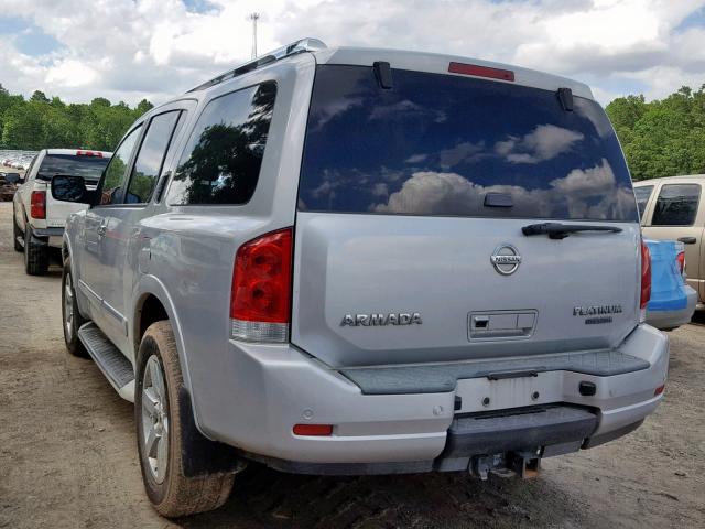 5N1BA0ND0CN600697 - 2012 NISSAN ARMADA SV SILVER photo 3