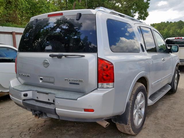 5N1BA0ND0CN600697 - 2012 NISSAN ARMADA SV SILVER photo 4