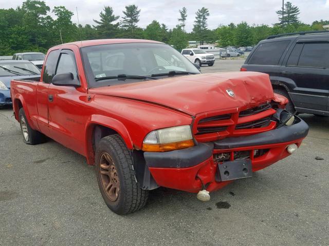 1B7GL32X62S526271 - 2002 DODGE DAKOTA SPO RED photo 1