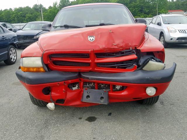 1B7GL32X62S526271 - 2002 DODGE DAKOTA SPO RED photo 9