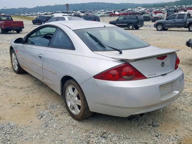 1ZWFT61L025612677 - 2002 MERCURY COUGAR V6 SILVER photo 3