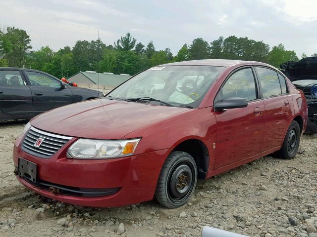 1G8AJ55F57Z163481 - 2007 SATURN ION LEVEL MAROON photo 2
