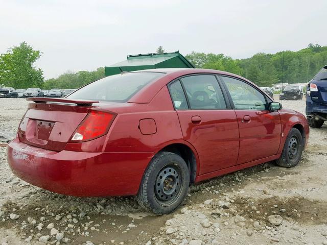 1G8AJ55F57Z163481 - 2007 SATURN ION LEVEL MAROON photo 4