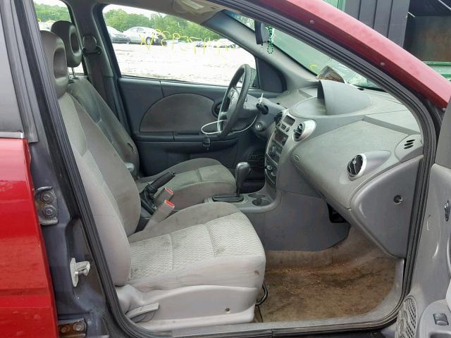 1G8AJ55F57Z163481 - 2007 SATURN ION LEVEL MAROON photo 5