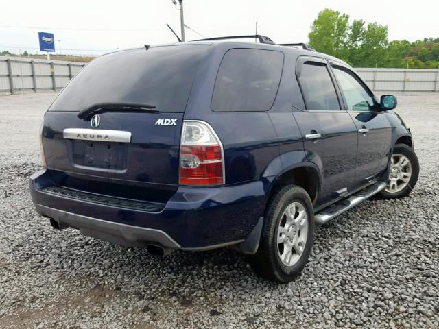 2HNYD18834H509308 - 2004 ACURA MDX TOURIN BLUE photo 4