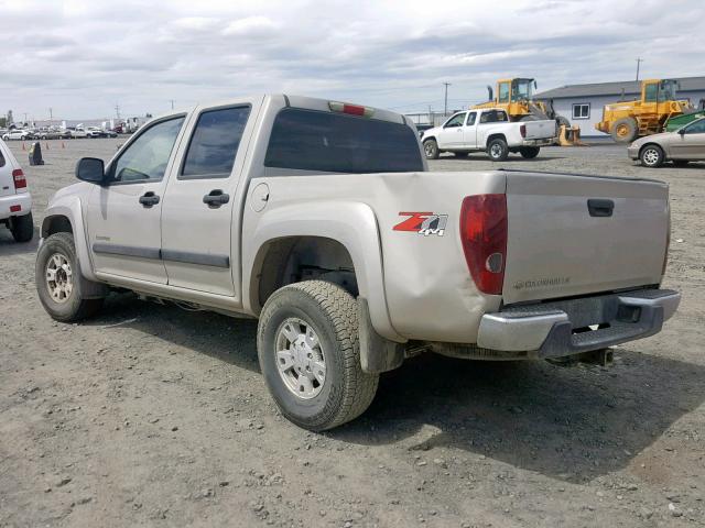 1GCDT136348113754 - 2004 CHEVROLET COLORADO BEIGE photo 3