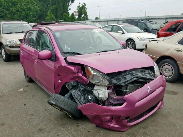 ML32A3HJXFH008883 - 2015 MITSUBISHI MIRAGE DE PURPLE photo 1