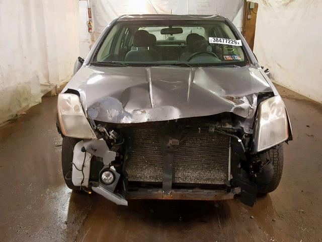 3N1AB61E37L654003 - 2007 NISSAN SENTRA 2.0 GRAY photo 9