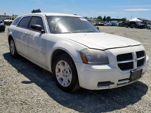 2D4FV47T86H381705 - 2006 DODGE MAGNUM SE WHITE photo 1