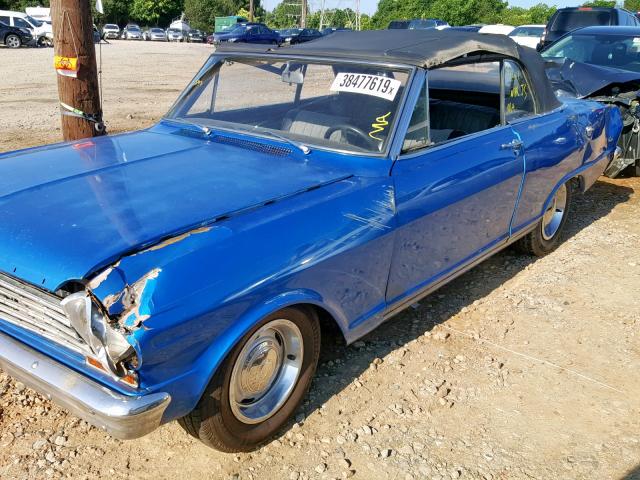 30467W109464 - 1963 CHEVROLET NOVA BLUE photo 9